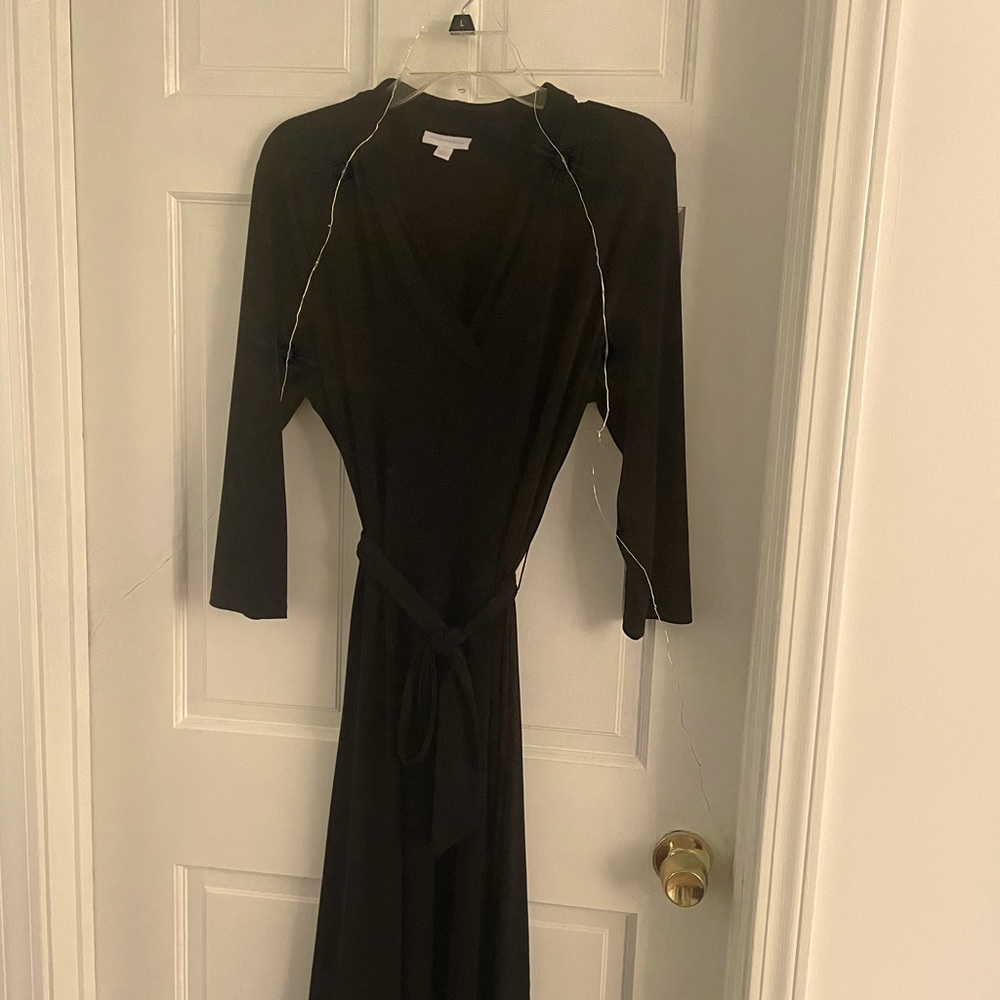 Charter Club, size Large, black tie waist knee length